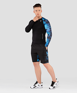 Мужская спортивная футболка FIFTY Cyber Code с длинным рукавом FA-ML-0202-775 print