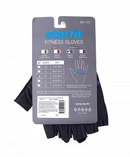 Перчатки для фитнеса Starfit WG-103 black/purple