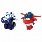 Мини-трансформеры 2 в 1 Super Wings Команда Полиции Джетт и Пол EU730002A