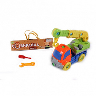 Винтовой Конструктор Joy Toy Собирайка Машина с Краном 1273