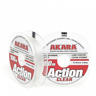 Леска Akara Action Clear прозрачная 100 м