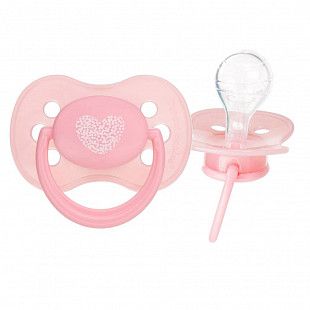 Пустышка Canpol babies Pastelove Силиконовая Круглая 6-18 мес. (22/423) pink