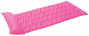 Надувной матрас Intex с подголовником 229х86см 58807 Pink