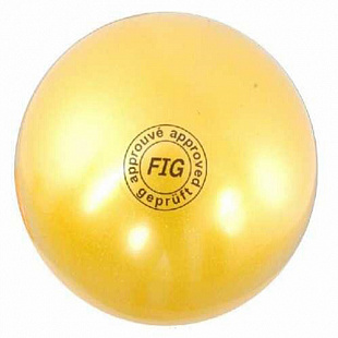 Мяч для художественной гимнастики 19 см yellow
