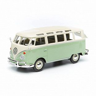 Масштабная модель автомобиля Maisto 1:25 Фольксваген Самба (31956) green/beige