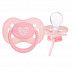 Пустышка Canpol babies Pastelove Силиконовая Круглая 6-18 мес. (22/423) pink