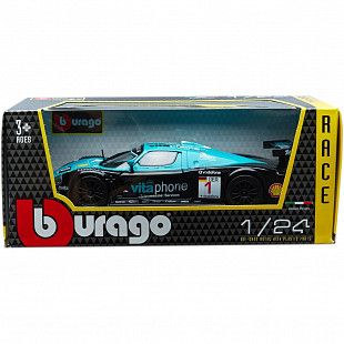 Коллекционная машина Bburago 1:24 Race Maserati MC12 (18-28004) blue/black