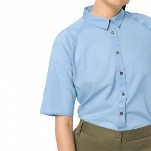 Рубашка женская Jack Wolfskin Nata River Shirt W ice blue stripes