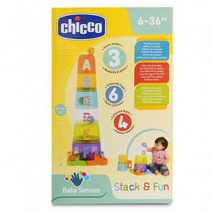 Игрушка развивающая Chicco Занимательная пирамидка 9308000000,00