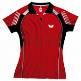 На картинке изображен Рубашка теннисная Butterfly Nash Lady red Рубашка теннисная Butterfly Nash Lady red