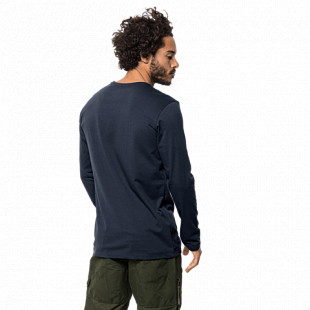 Футболка мужская Jack Wolfskin Mountain Longsleeve M night blue