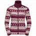 Джемпер женский Jack Wolfskin Nordic Jacket Women garnet red all over