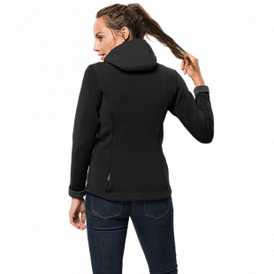 Джемпер женский Jack Wolfskin Tasman Jacket W black