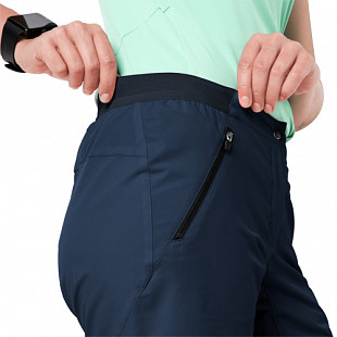 Шорты спортивные для бега  женские Jack Wolfskin Trail Shorts W dark indigo