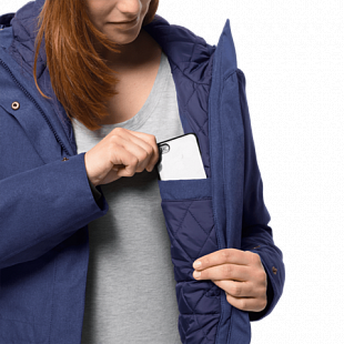 Куртка женская Jack Wolfskin Coastal Range Parka lapiz blue
