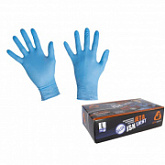 Перчатки нитриловые JetaSafety Light blue