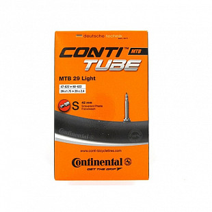 Велокамера Continental MTB 28/29" light, 47-662/62-662, S42, велониппель, 01823210000