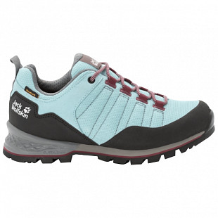 Водонепроницаемые кроссовки женские Jack Wolfskin Scrambler Lite Texapore Low W light blue / purple