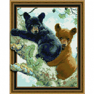 Алмазная живопись 5D Picasso Мишки на дереве 5PD4050004