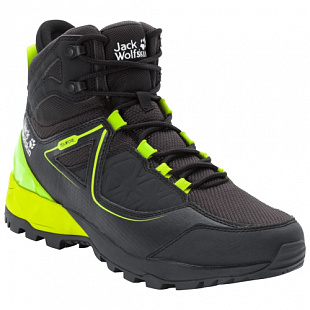 Водонепроницаемые кроссовки мужские Jack Wolfskin Cascade Hike Xt Texapore Mid M black / lime