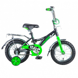 Велосипед Novatrack Strike 12" (2018) Black/Green 123STRIKE.BKG8