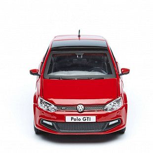Модель автомобиля Bburago 1:24 Volkswagen Polo GTI Mark 5 (18-21059) red