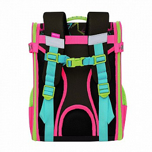 Рюкзак школьный GRIZZLY RAn-082-1 /2 black/honeysuckle