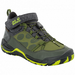 Ботинки детские Jack Wolfskin Jungle Gym Texapore Mid K gorilla