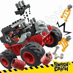 Машинка Hot Wheels Monster Trucks Bone Shaker Crash Set (HKF87)