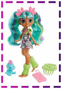 Кукла Cave Club Рокель и питомец Тедди Рекс Пещерный Клуб (GWT25)