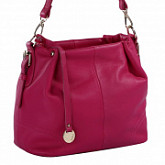 Женская сумка из кожи Pola 9030 dark pink
