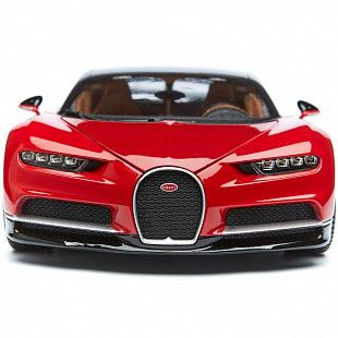 Машинка Bburago 1:18 Bugatti Chiron (18-11040) red/black