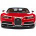 Машинка Bburago 1:18 Bugatti Chiron (18-11040) red/black