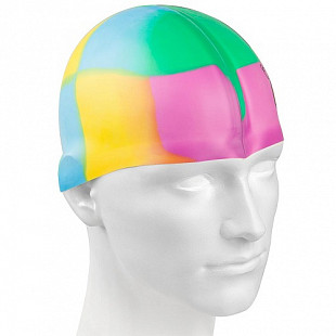 Шапочка для бассейна (плавания) детская Mad Wave Multy Junior голубая