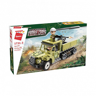 Конструктор Qman Военная техника Бронированный грузовик 1731-3