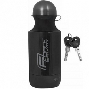 Велозамок Force BOTTLE LOCK в Бутылке 150см/7мм 49180 black