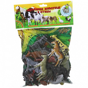 Набор животных Bondibon "Ребятам о Зверятах", домашние животные и птицы ВВ1636 (20 шт)