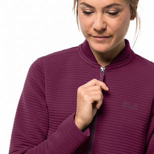 Джемпер женский Jack Wolfskin Modesto Jacket Women wild berry