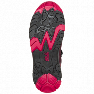 Ботинки детские Jack Wolfskin Mtn Attack 2 Texapore Mid Vc K azalea red