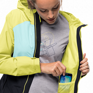 Куртка женская Jack Wolfskin Mount Isa Jacket W lemon