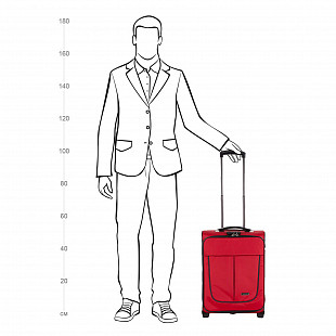 Чемодан малый Polar 20" П7109 red