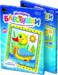 Творческий набор Fantazer 67763 Аппликация с пайетками «Уточка» 257040