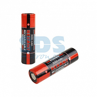 Аккумулятор Rexant 18650 unprotected 20 А Li-ion 3000 mAH 3.7 В 2 шт 30-2035-05