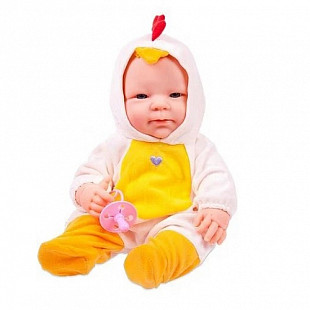 Кукла Play Smart Пупс с уточкой пищалкой 5360 pink/yellow