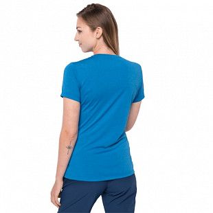 Футболка женская Jack Wolfskin Crosstrail Graphic T W brilliant blue