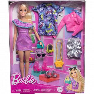 Кукла Barbie Стильные наряды с аксессуарами (HYT61)