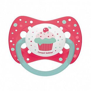 Пустышка Canpol babies Wild Nature Силиконовая Симметричная 18+ мес., 2 шт. (23/956) coral