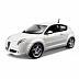 Машинка Bburago 1:43 Alfa Romeo MiTo (18-30001/18-30209) white