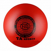 Мяч для художественной гимнастики Indigo d19 400 гр с блестками red