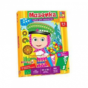 Набор для творчества Мозаика Маша и Медведь VT4207-03
